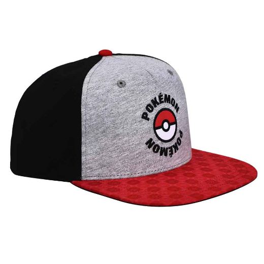 Picture of Pokemon Twill Color Blocked Youth Flat Bill Snapback