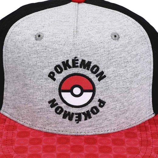 Picture of Pokemon Twill Color Blocked Youth Flat Bill Snapback