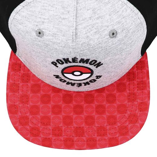 Picture of Pokemon Twill Color Blocked Youth Flat Bill Snapback