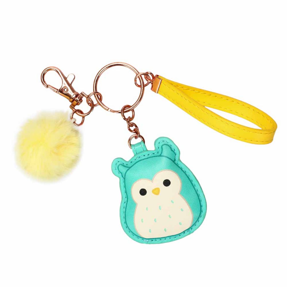Picture of Squishmallows Winston the Owl Puff & Pom Pom Keychain