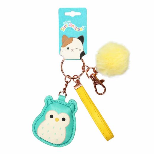 Picture of Squishmallows Winston the Owl Puff & Pom Pom Keychain