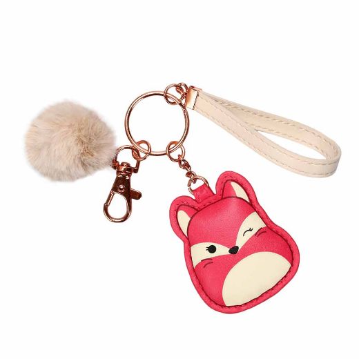 Picture of Squishmallows Fifi the Fox Puff & Pom Pom Keychain