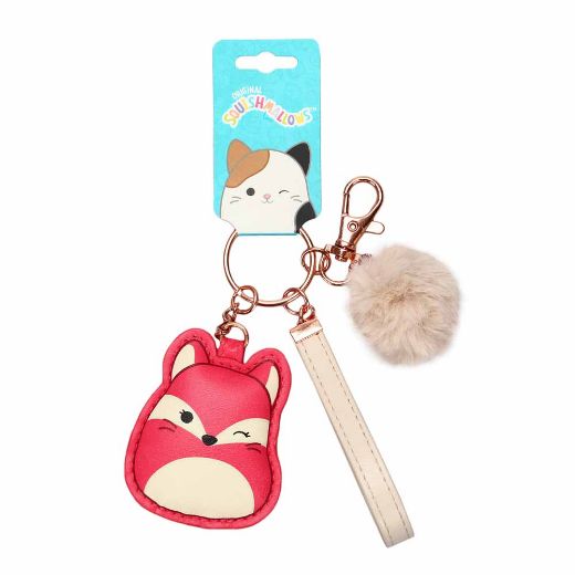 Picture of Squishmallows Fifi the Fox Puff & Pom Pom Keychain