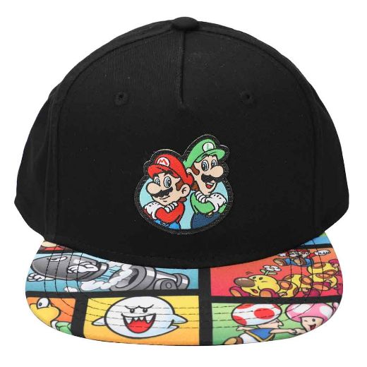 Picture of Super Mario Bros Flat Bill Snapback & Bi-fold Wallet Combo