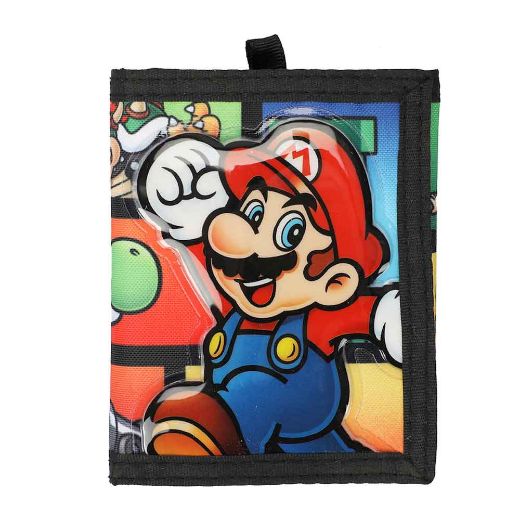 Picture of Super Mario Bros Flat Bill Snapback & Bi-fold Wallet Combo
