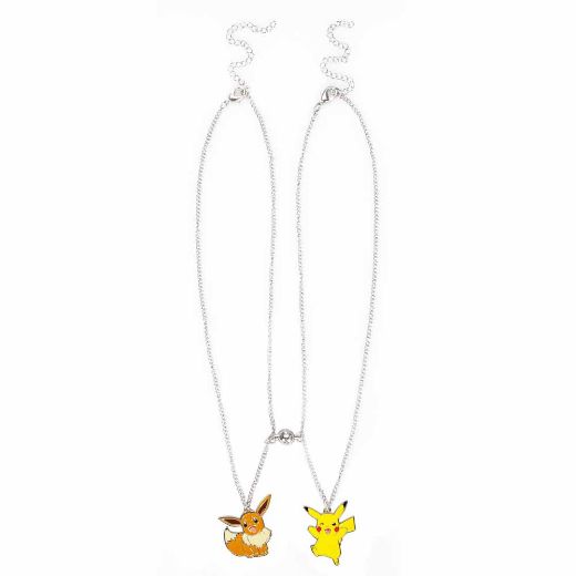 Picture of Pokemon Pikachu & Eevee Magnetic Pokeball Charm Necklace