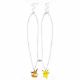 Picture of Pokemon Pikachu & Eevee Magnetic Pokeball Charm Necklace