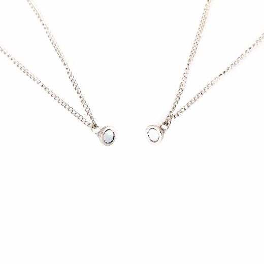 Picture of Pokemon Pikachu & Eevee Magnetic Pokeball Charm Necklace