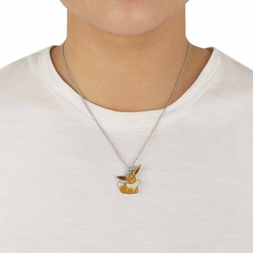 Picture of Pokemon Pikachu & Eevee Magnetic Pokeball Charm Necklace