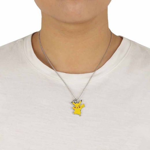 Picture of Pokemon Pikachu & Eevee Magnetic Pokeball Charm Necklace