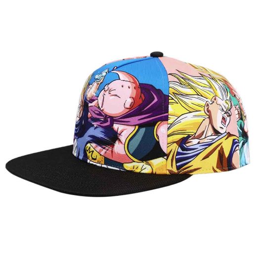 Picture of Dragon Ball Z Sublimated Print Flat Bill Snapback