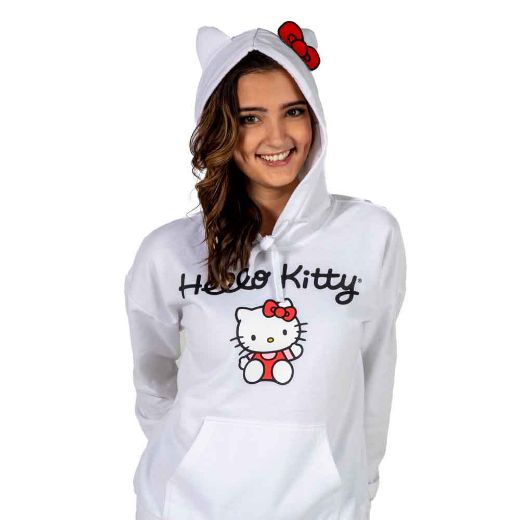 Picture of Hello Kitty 3D Ears Juniors Cosplay Hoodie