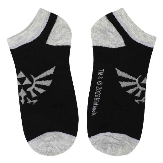 Picture of Zelda Hyrule Crest 5 Pair Ankle Socks