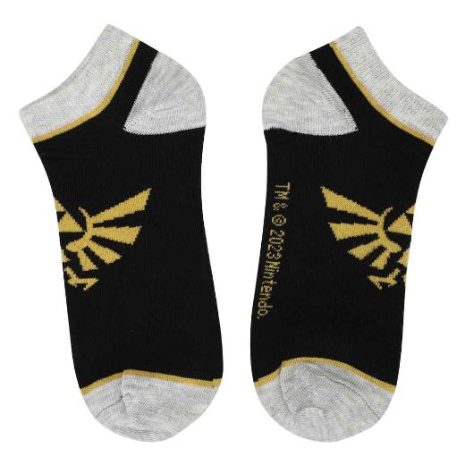 Picture of Zelda Hyrule Crest 5 Pair Ankle Socks