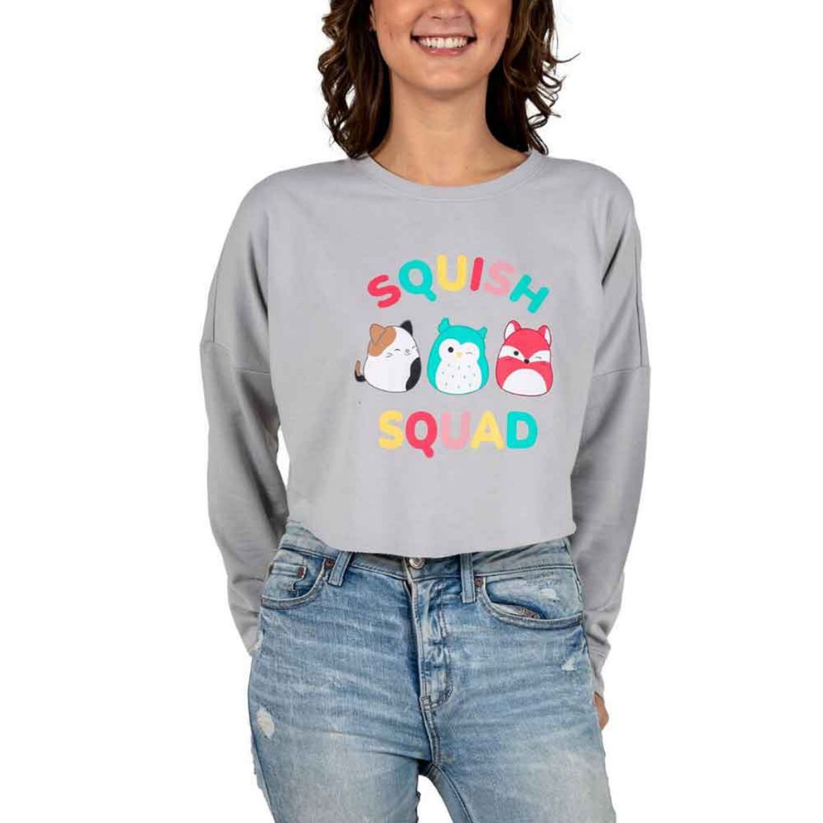 Picture of Squishmallows Squish Squad Juniors Cropped Pre-pack Sweatshirt