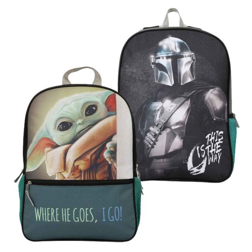 Picture of Star Wars The Mandalorian & Grogu Double-Sided Youth Backpack