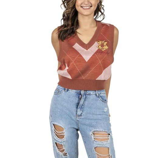 Picture of Harry Potter Hogwarts Juniors Cropped Sweater Vest