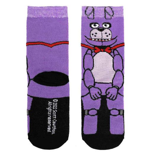 Picture of Five Nights at Freddy's 3 Pair Youth Animigos 360 Character Socks
