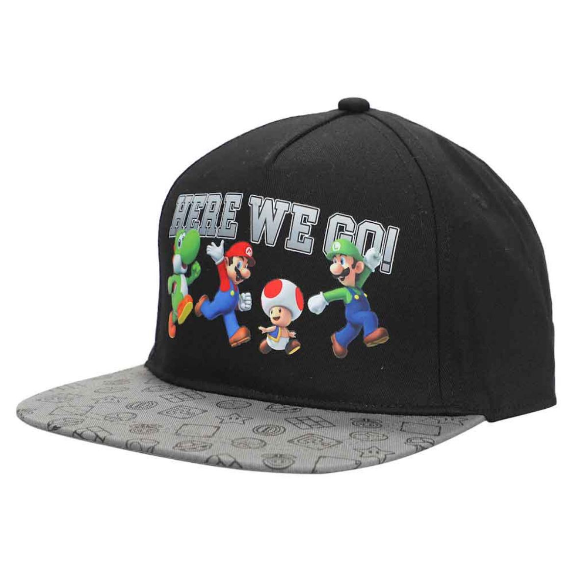Picture of Super Mario Here We Go Youth Flat Bill Snapback