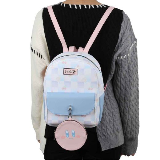 Picture of Kirby Checkerboard Mini Backpack & Coin Purse