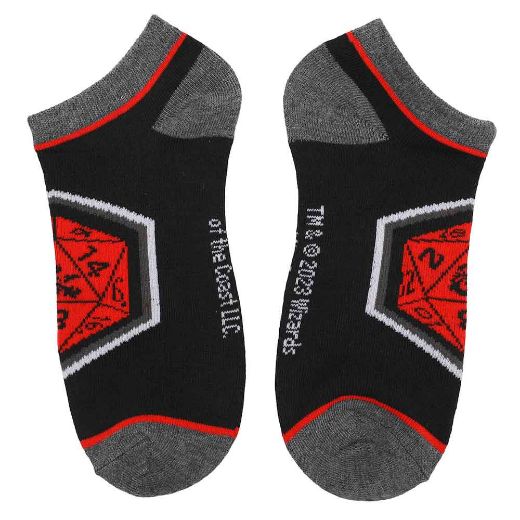 Picture of Dungeons & Dragons Icon 5 Pair Ankle Socks