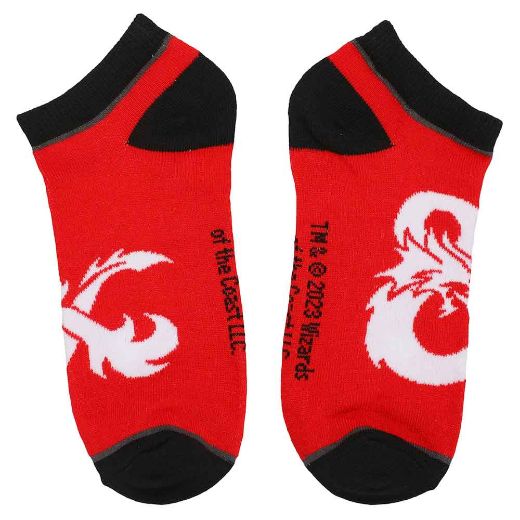 Picture of Dungeons & Dragons Icon 5 Pair Ankle Socks