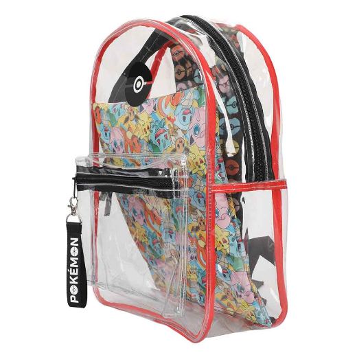 Picture of Pokemon Clear Vinyl Backpack & AOP Utility Case