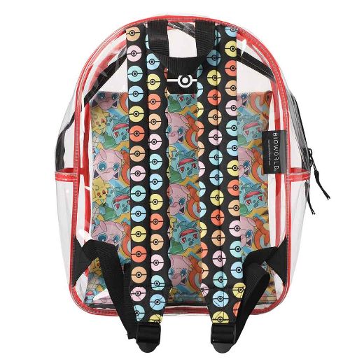 Picture of Pokemon Clear Vinyl Backpack & AOP Utility Case