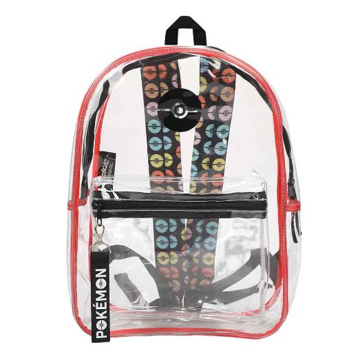 Picture of Pokemon Clear Vinyl Backpack & AOP Utility Case