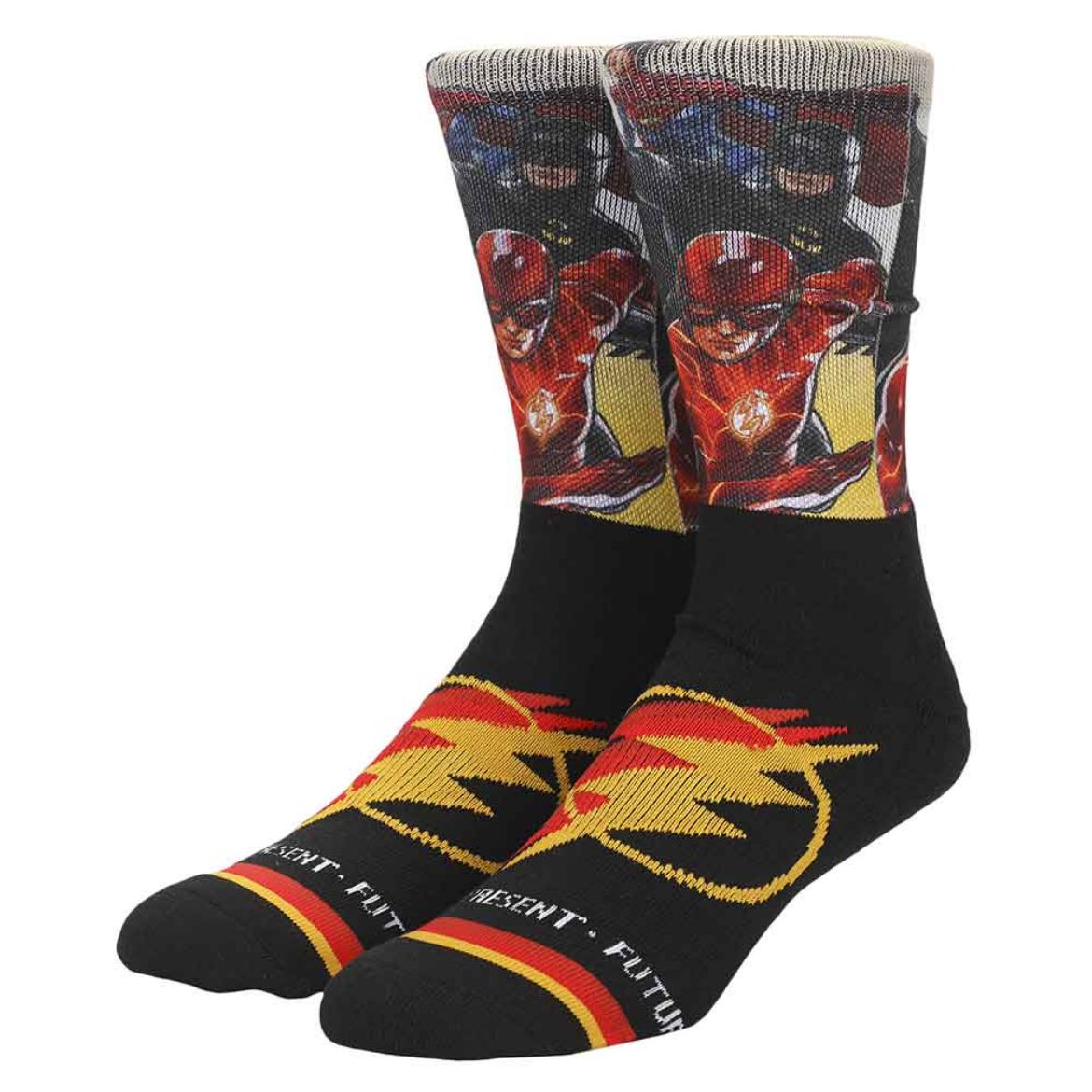 Picture of DC Comics The Flash Worlds Collide Sublimated Crew Socks