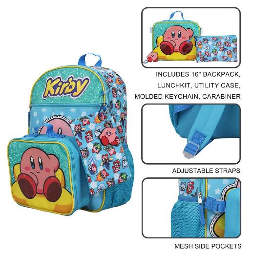 Picture of Kirby 5pc Youth Backpack Set