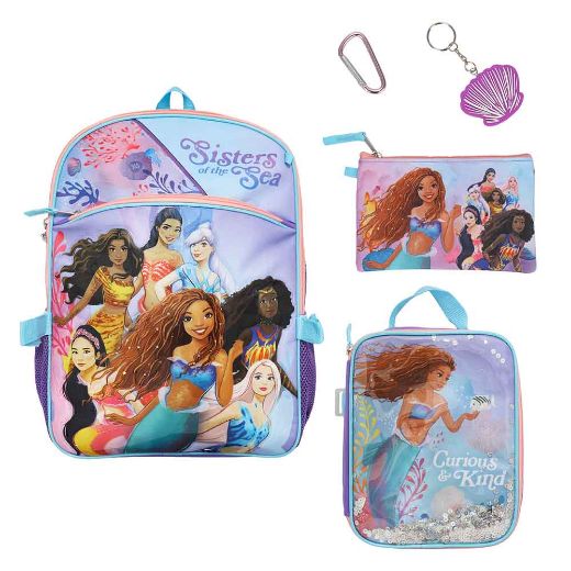 Picture of Disney The Little Mermaid 5 pc Youth Backpack Set
