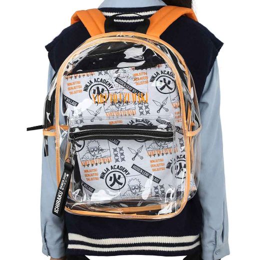 Picture of Naruto Uzumaki Clear Vinyl Backpack & AOP Utility Case