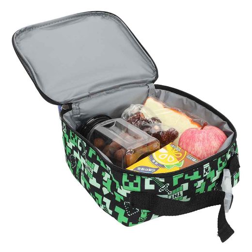 Picture of Minecraft Creeper Insulated Lunch Tote