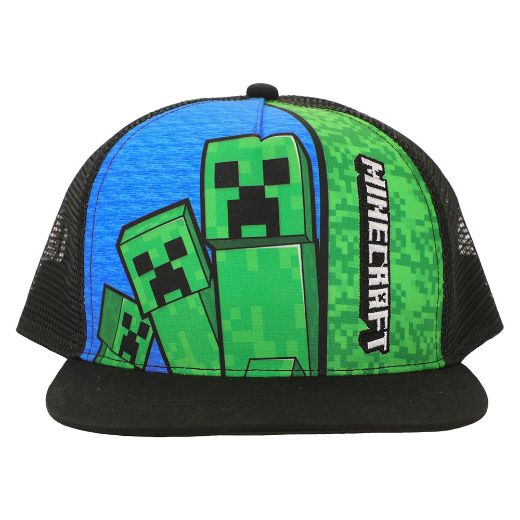 Picture of Minecraft Creeper Embroidered Youth Trucker