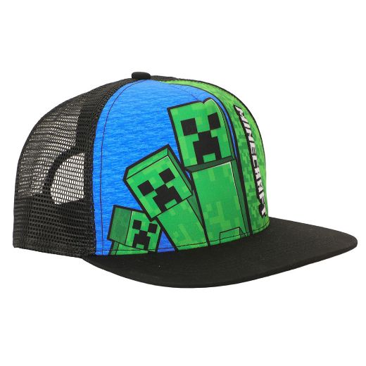 Picture of Minecraft Creeper Embroidered Youth Trucker