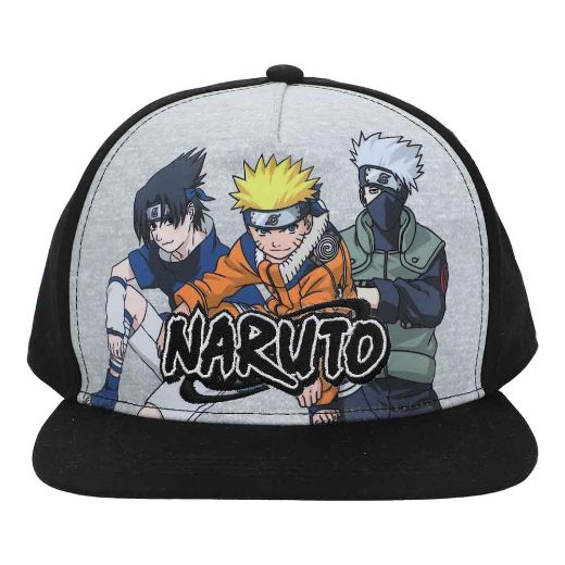 Picture of Naruto Embroidered Logo Youth Flat Bill Snapback
