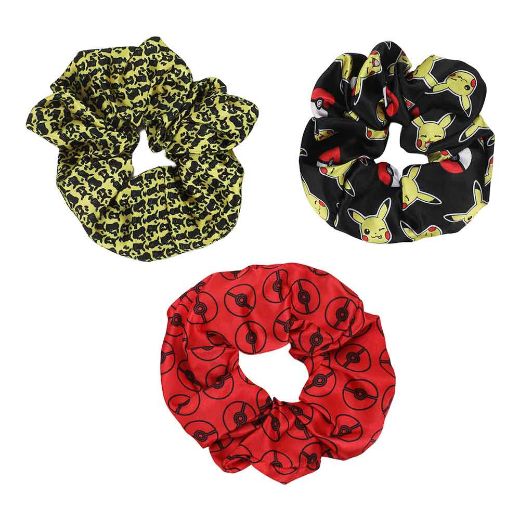 Picture of Pokemon Patterns 3 Pack Scrunchies
