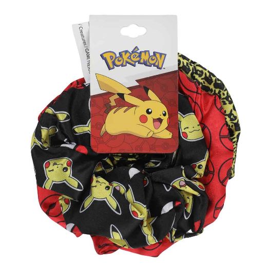Picture of Pokemon Patterns 3 Pack Scrunchies