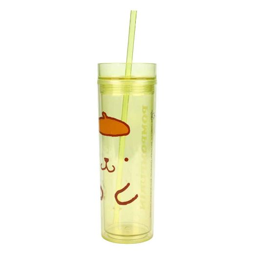 Picture of Pom Pom Purin 16 oz. Slim Plastic Travel Cup