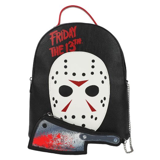 Picture of Friday the 13th Jason Mask Mini Backpack & Knife Coin Purse