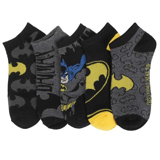 Picture of DC Comics Batman Logo 5 Pair Ankle Socks