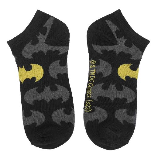 Picture of DC Comics Batman Logo 5 Pair Ankle Socks
