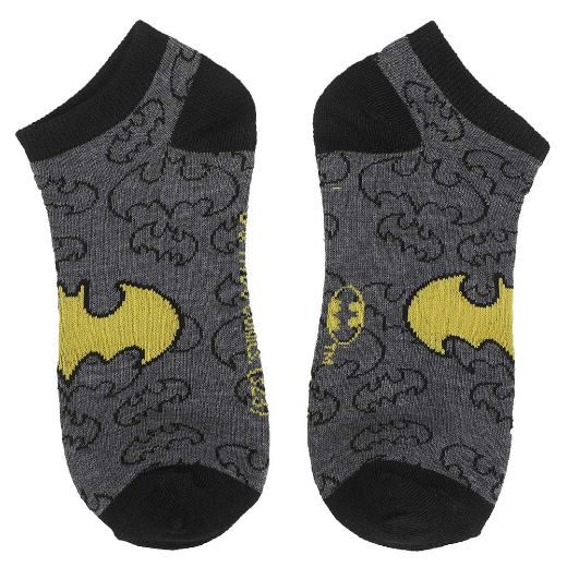 Picture of DC Comics Batman Logo 5 Pair Ankle Socks