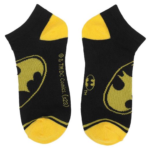 Picture of DC Comics Batman Logo 5 Pair Ankle Socks