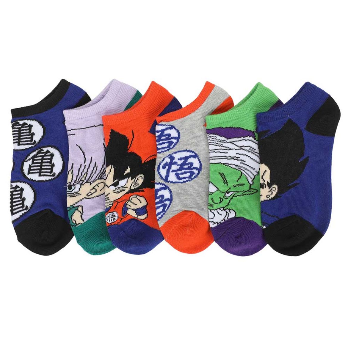 Picture of Dragon Ball Z Chibi Youth 6 Pair Ankle Socks