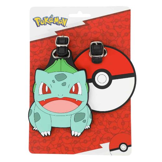 Picture of Pokemon Bulbasaur & Pokeball Luggage Tags