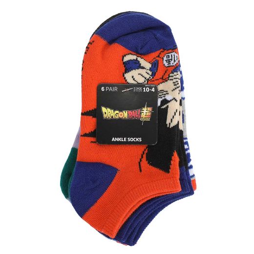 Picture of Dragon Ball Z Chibi Youth 6 Pair Ankle Socks