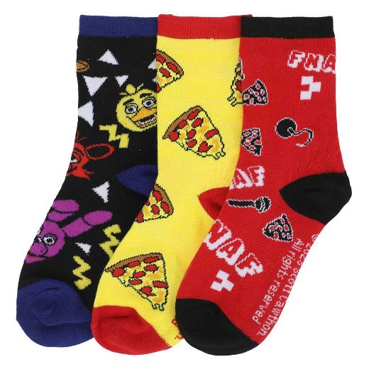Picture of Five Nights at Freddy's 3 Pair Youth Crew Socks