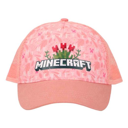 Picture of Minecraft Rose Bush Pink Youth Trucker
